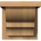 Ekena Millwork Ridgewood Rough Sawn Corbel w/Backplate, Western Red Cedar, 8"W x 8"D x 8"H COR08X08X08RID01RWR - alternate 3